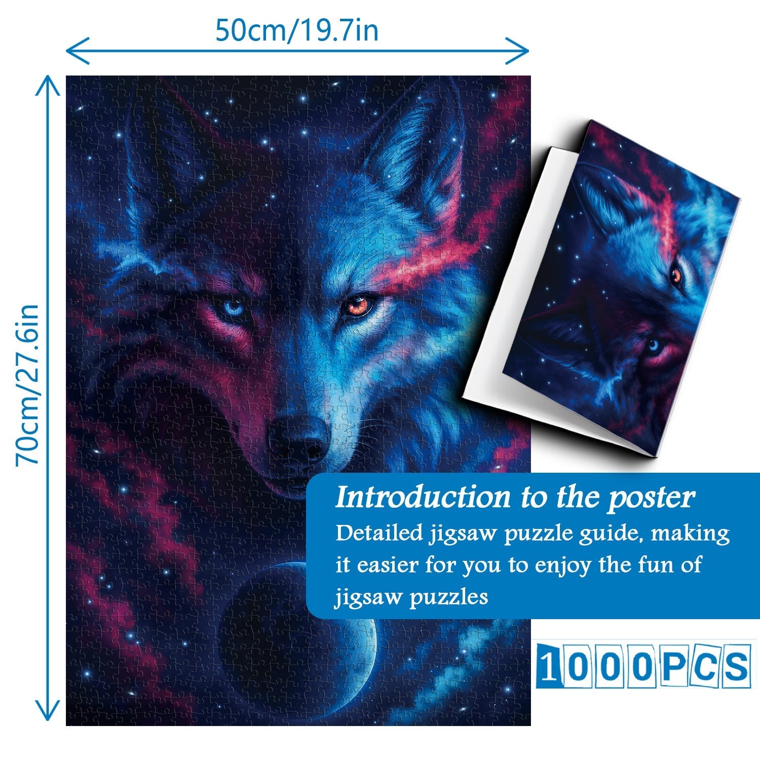 Cosmic Wolf Jigsaw Puzzle 1000 Pieces