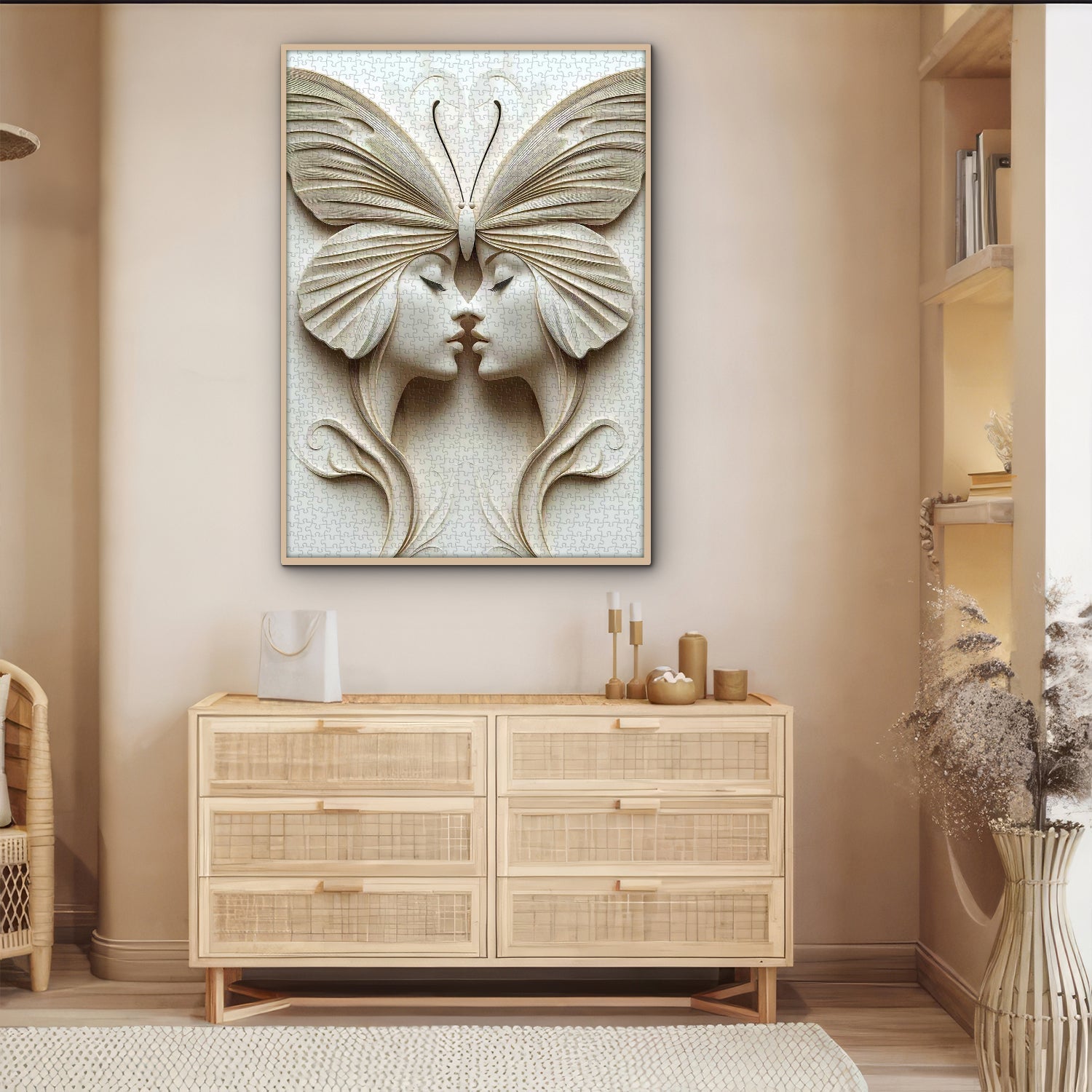 Butterfly Faced Twins Jigsaw Puzzle 1000 Pieces