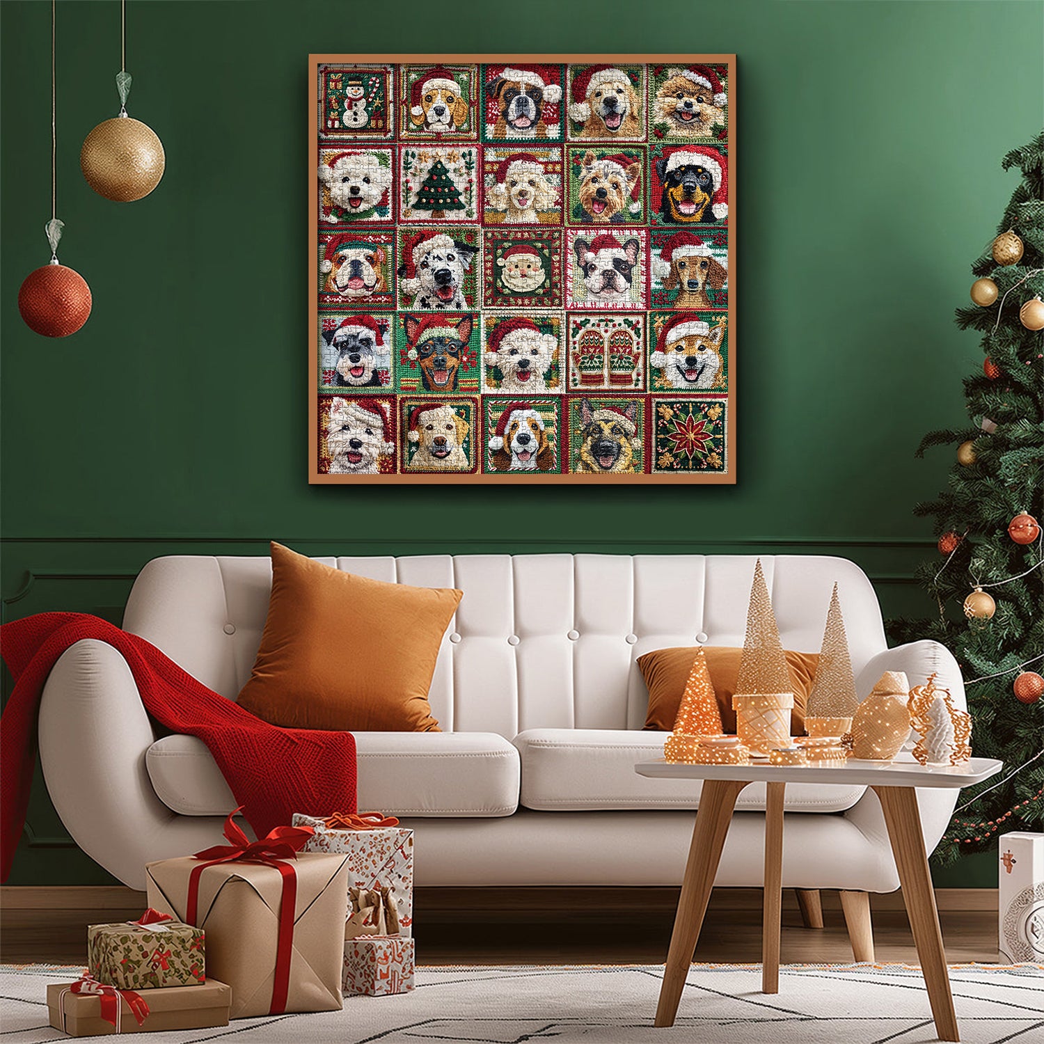 Christmas Dogs Jigsaw Puzzles 1000 Pieces