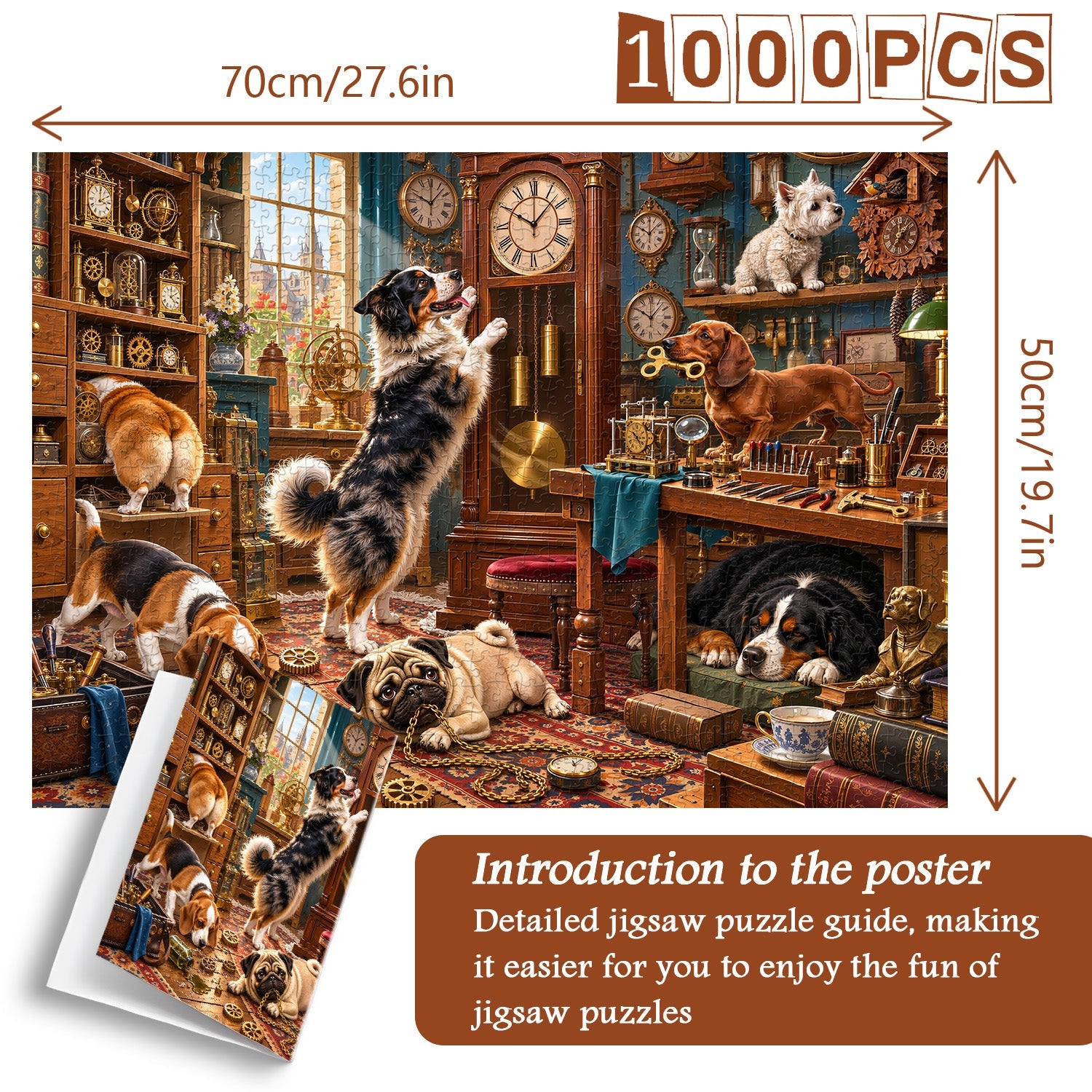 Dog Time Workshop Jigsaw Puzzle 1000 Pieces