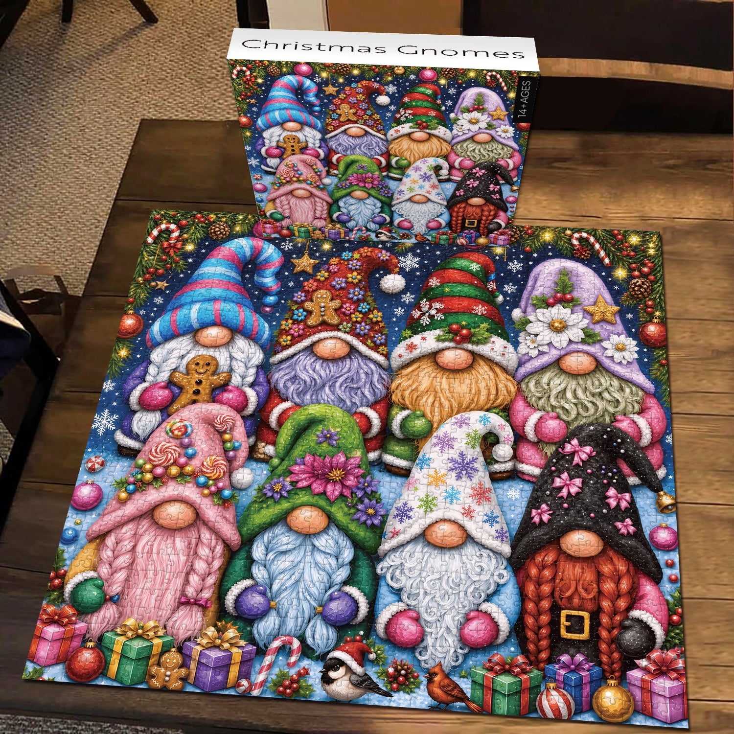 Christmas Gnomes Jigsaw Puzzle 1000 Pieces