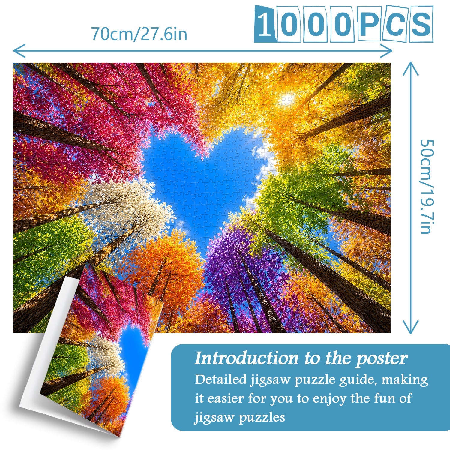 Rainbow Forest Jigsaw Puzzle 1000 Pieces
