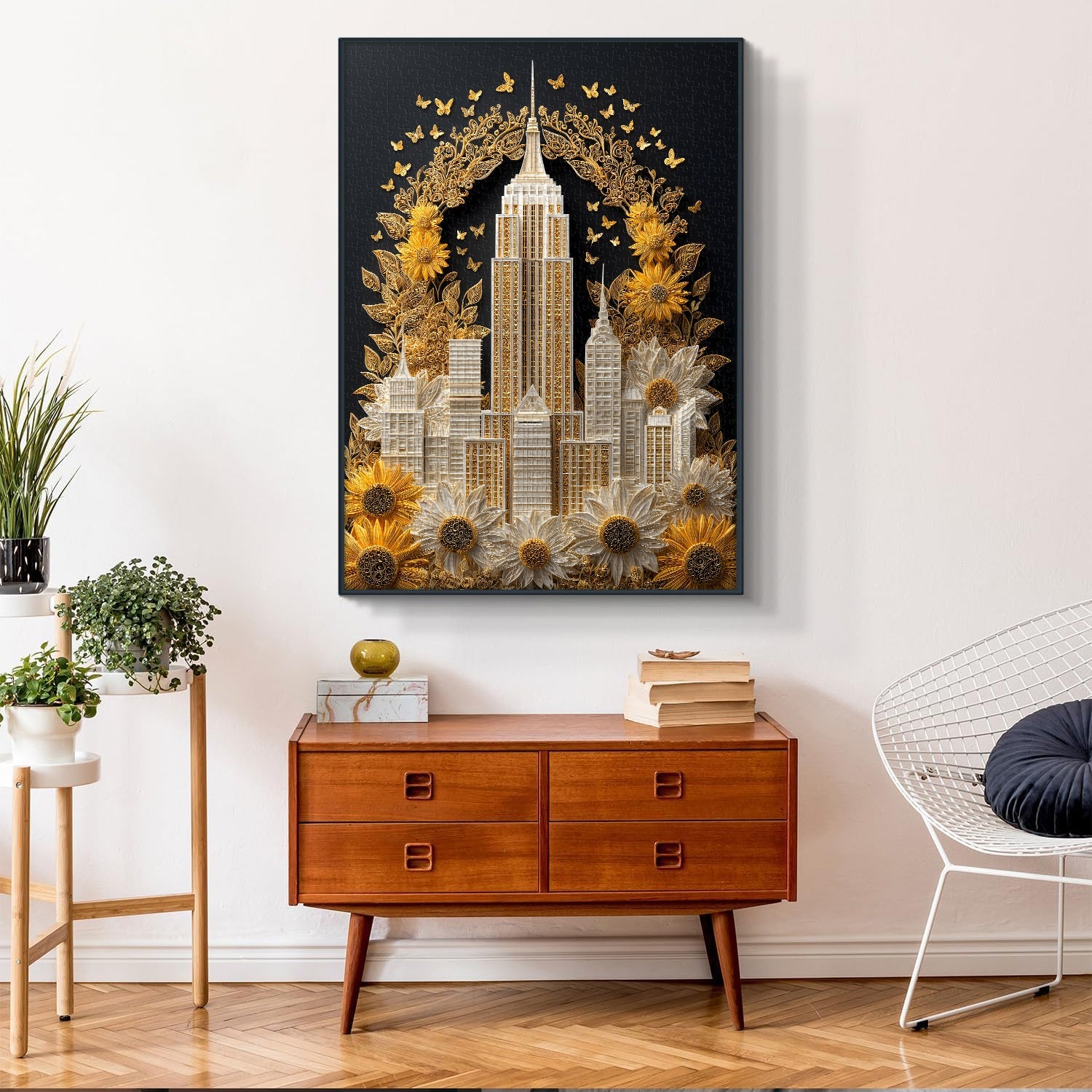 Sunflower Cityscape Jigsaw Puzzle 1000 Pieces