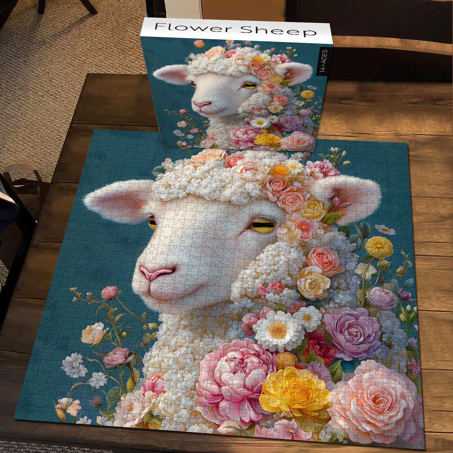 Flower Sheep Jigsaw Puzzle 1000 Piece