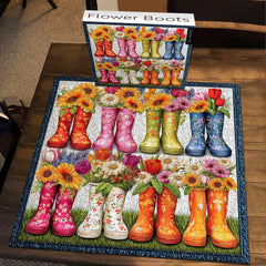 Flower Boots Jigsaw Puzzle 1000 Piece