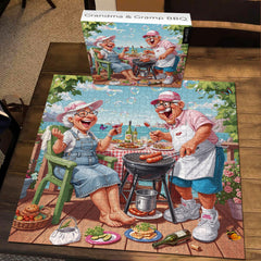 Grandma & Gramp BBQ Jigsaw Puzzle 1000 Piece