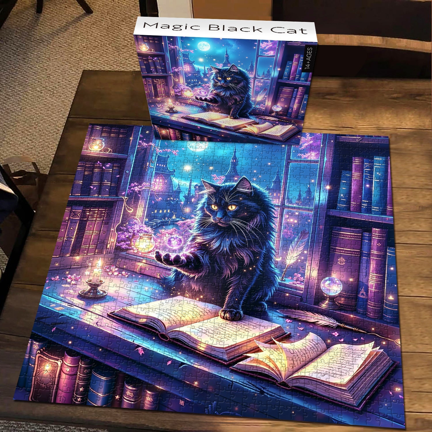 Magic Black Cat Jigsaw Puzzle 1000 Piece