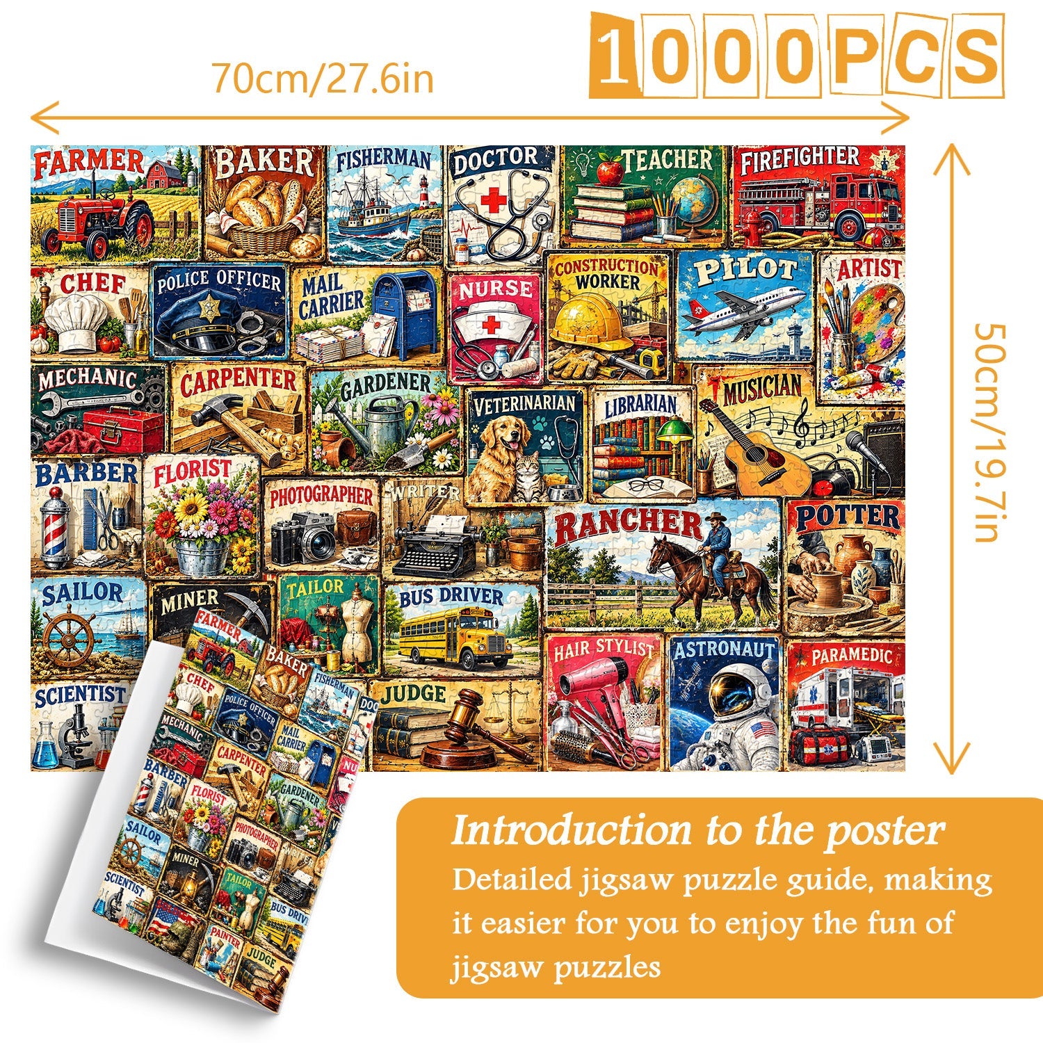 People at Work Jigsaw Puzzle 1000 Piece