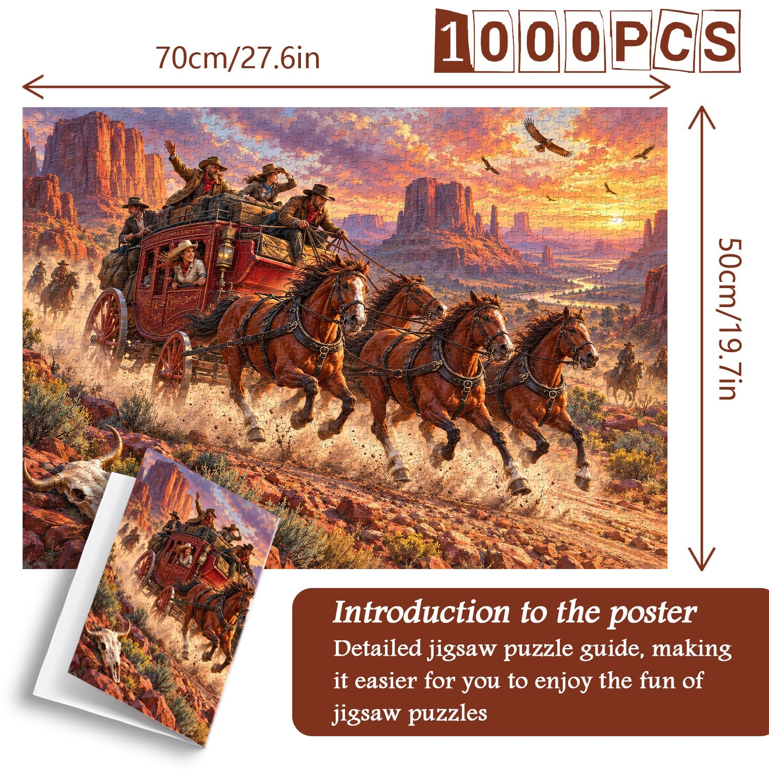 Wild West Journey Jigsaw Puzzle 1000 Piece