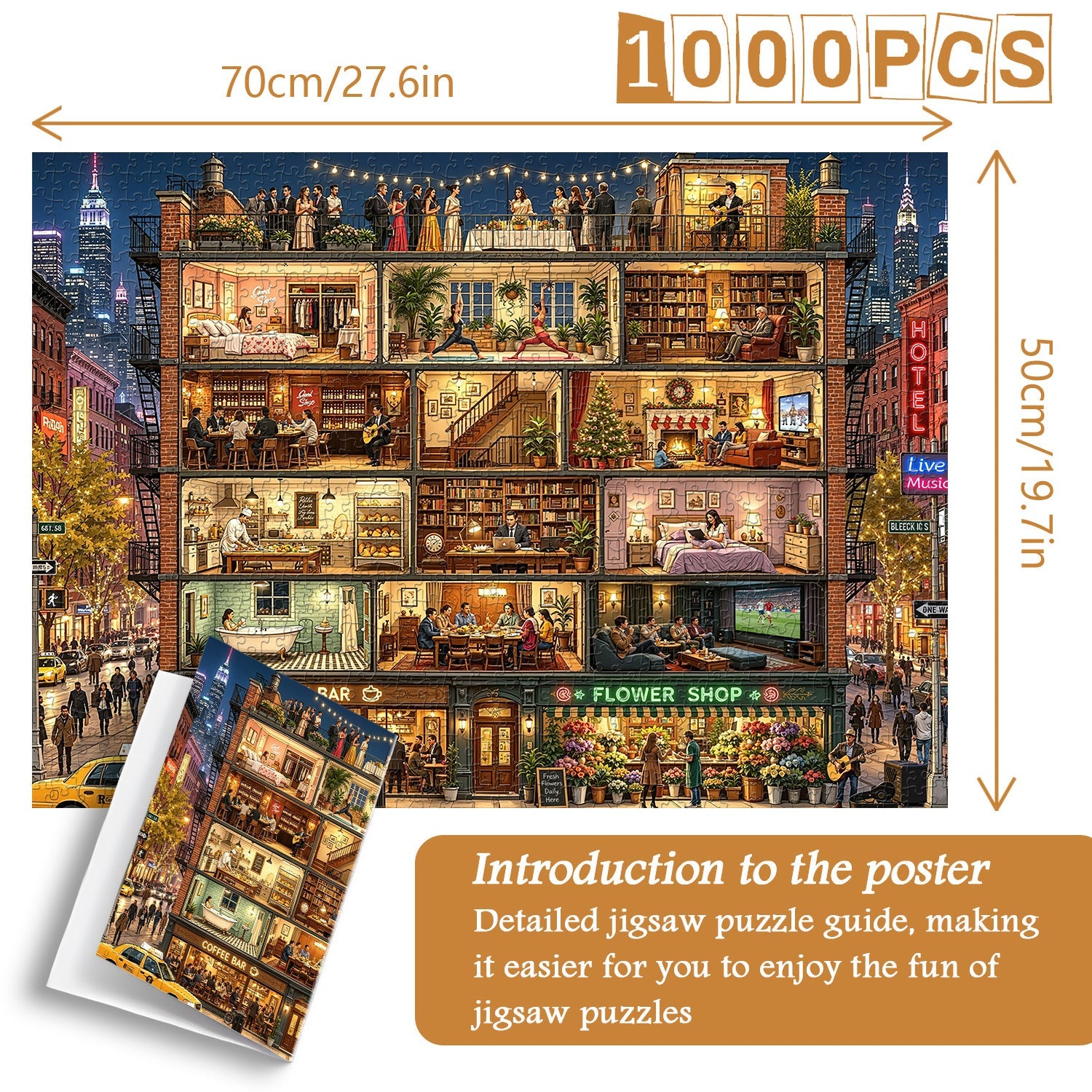 Home in Night Jigsaw Puzzle 1000 Piece