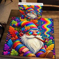 Rainbow Gnome Jigsaw Puzzle 1000 Piece