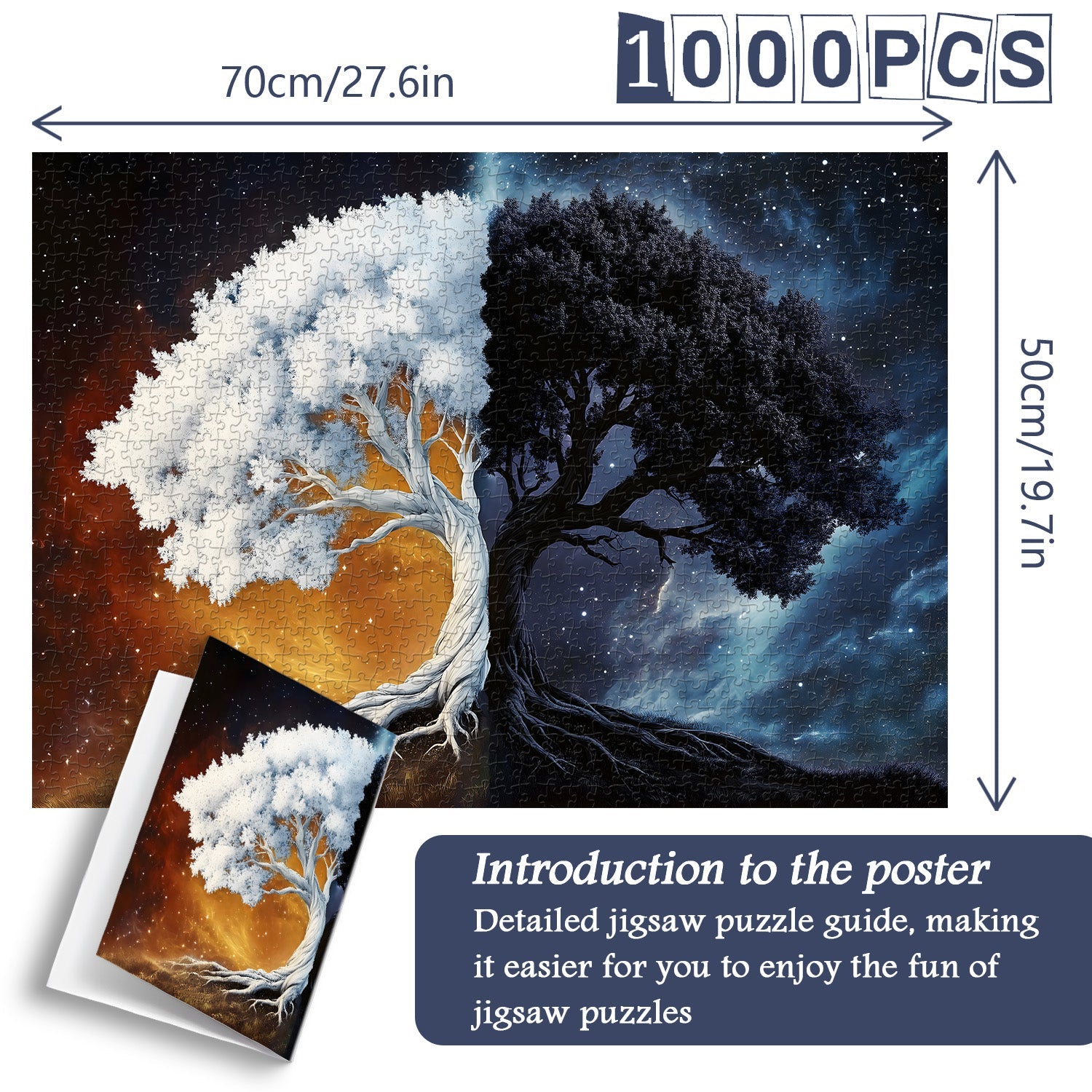 Black & White Roots Jigsaw Puzzle 1000 Pieces