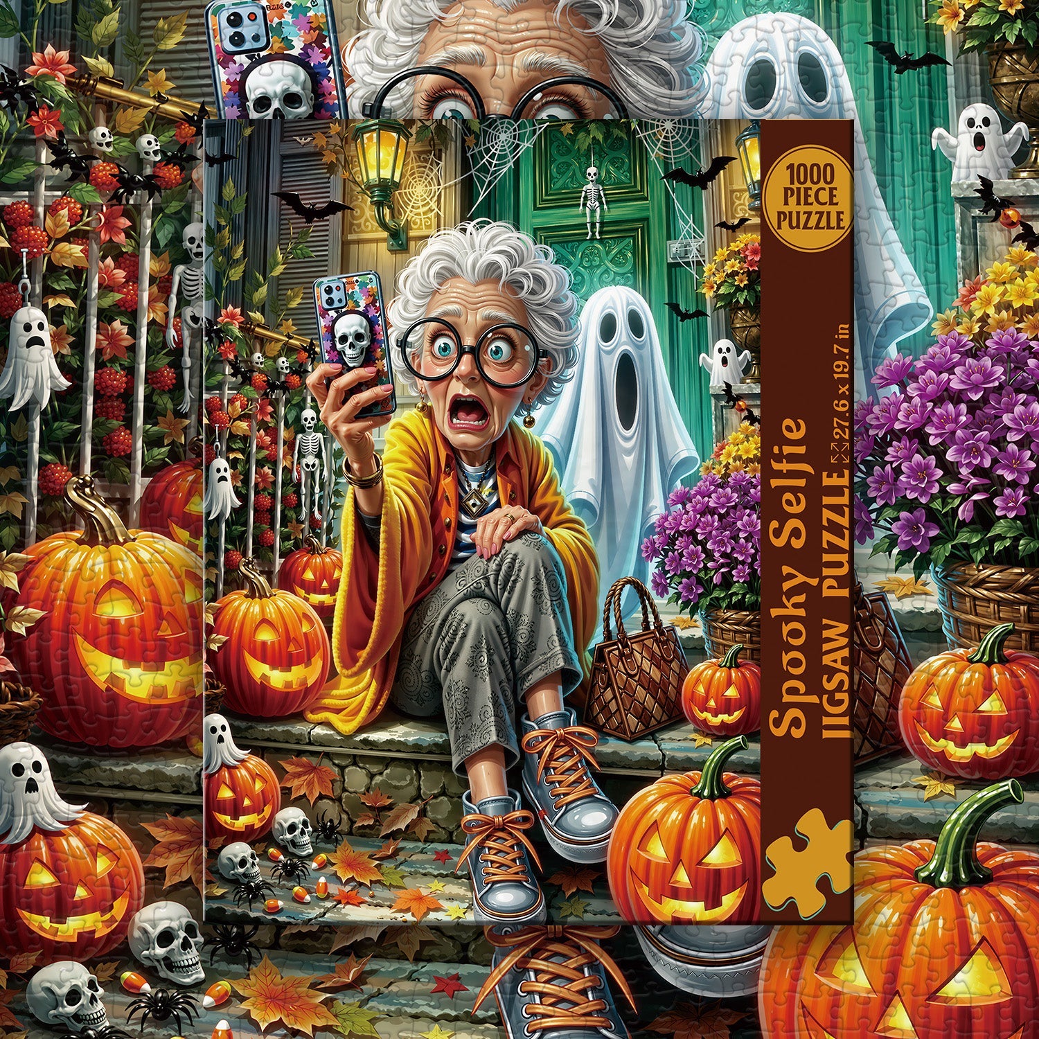 Puzzle selfie effrayant de 1000 pièces