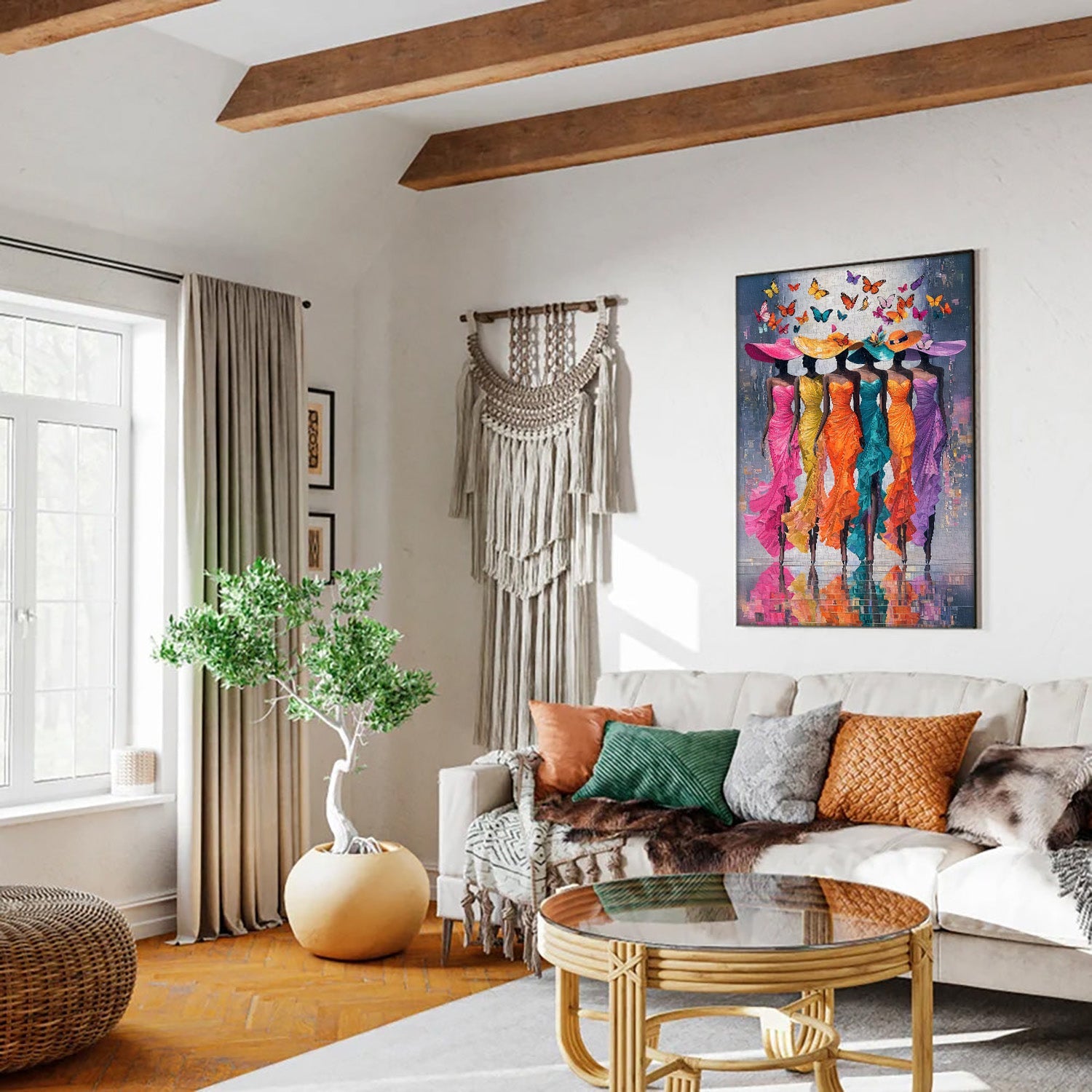 Butterfly And Muse Jigsaw Puzzle 1000 Pieces