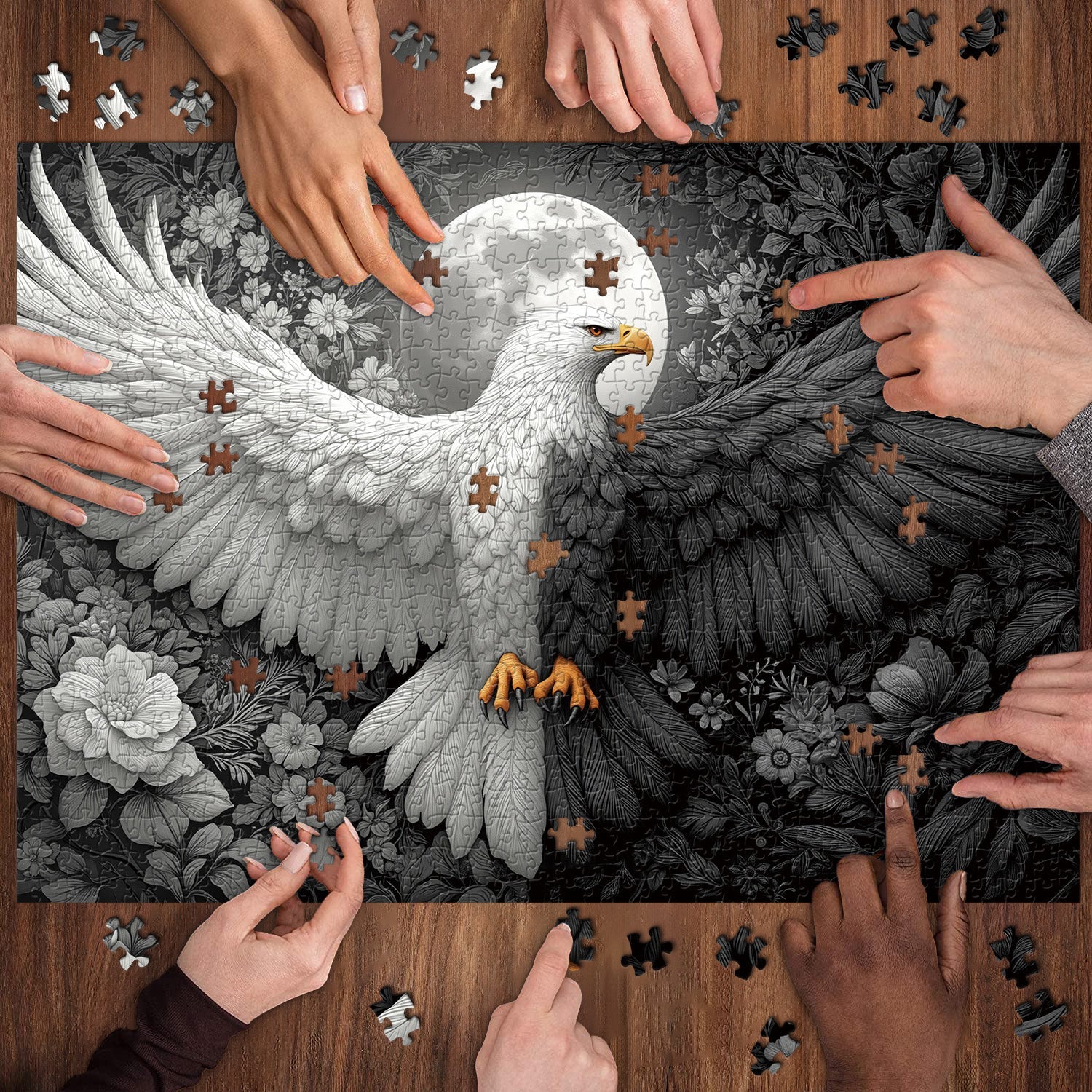 Moon Eagle Jigsaw Puzzle 1000 Pieces