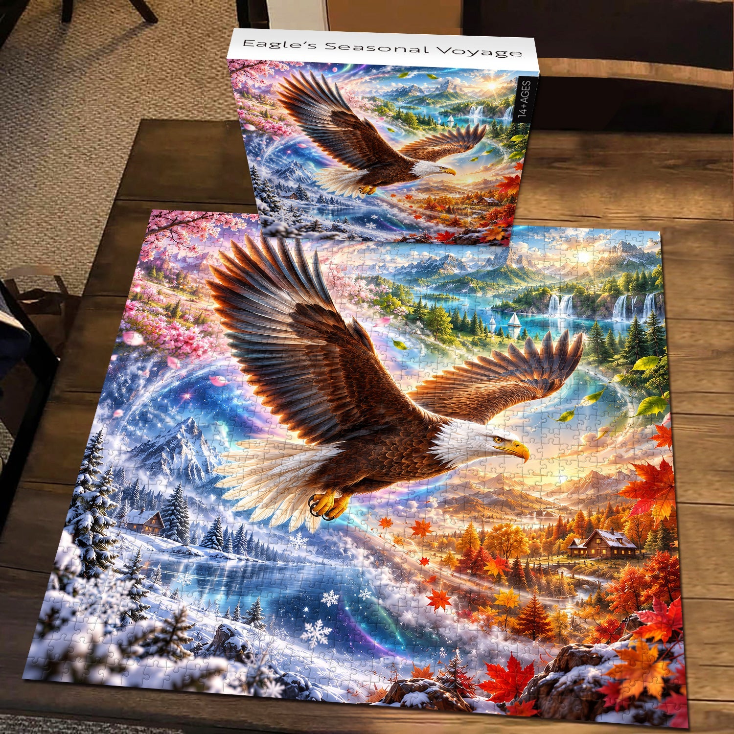 Eagle’s Seasonal Voyage Jigsaw Puzzle 1000 Piece