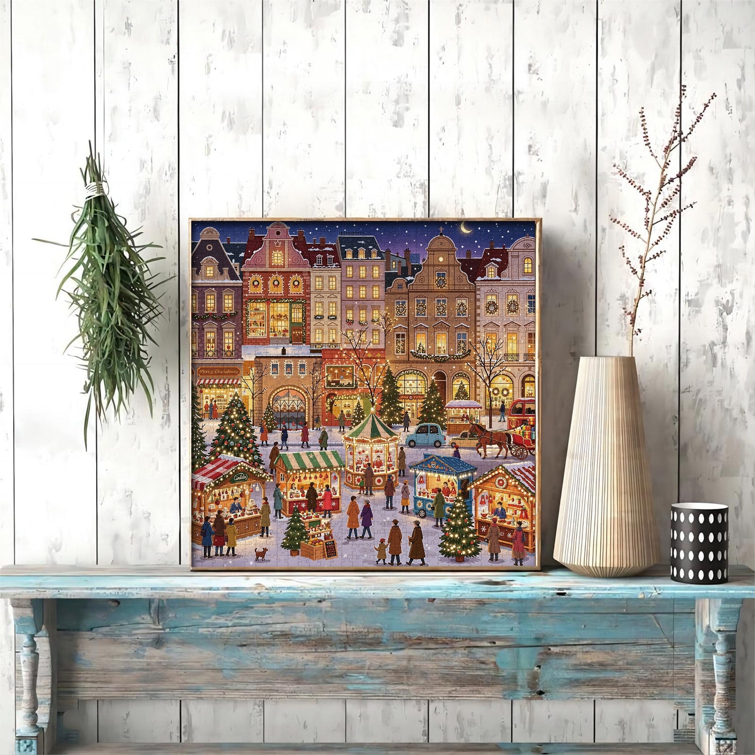 Xmas Market Jigsaw Puzzle 1000 Pieces