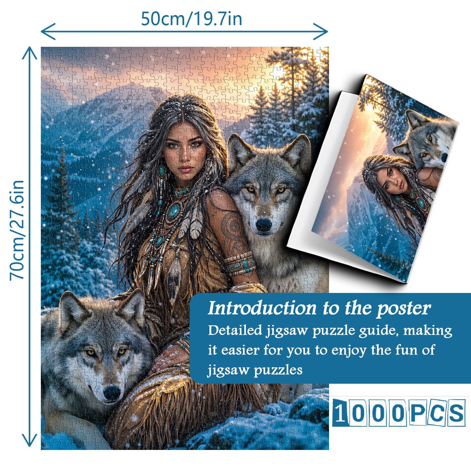 Winter Wolf Soul Jigsaw Puzzle 1000 Piece