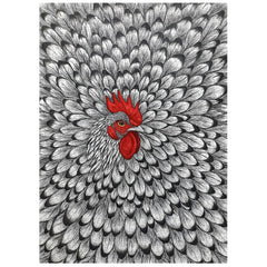 Puzzle de 1000 pièces Coq à l'encre