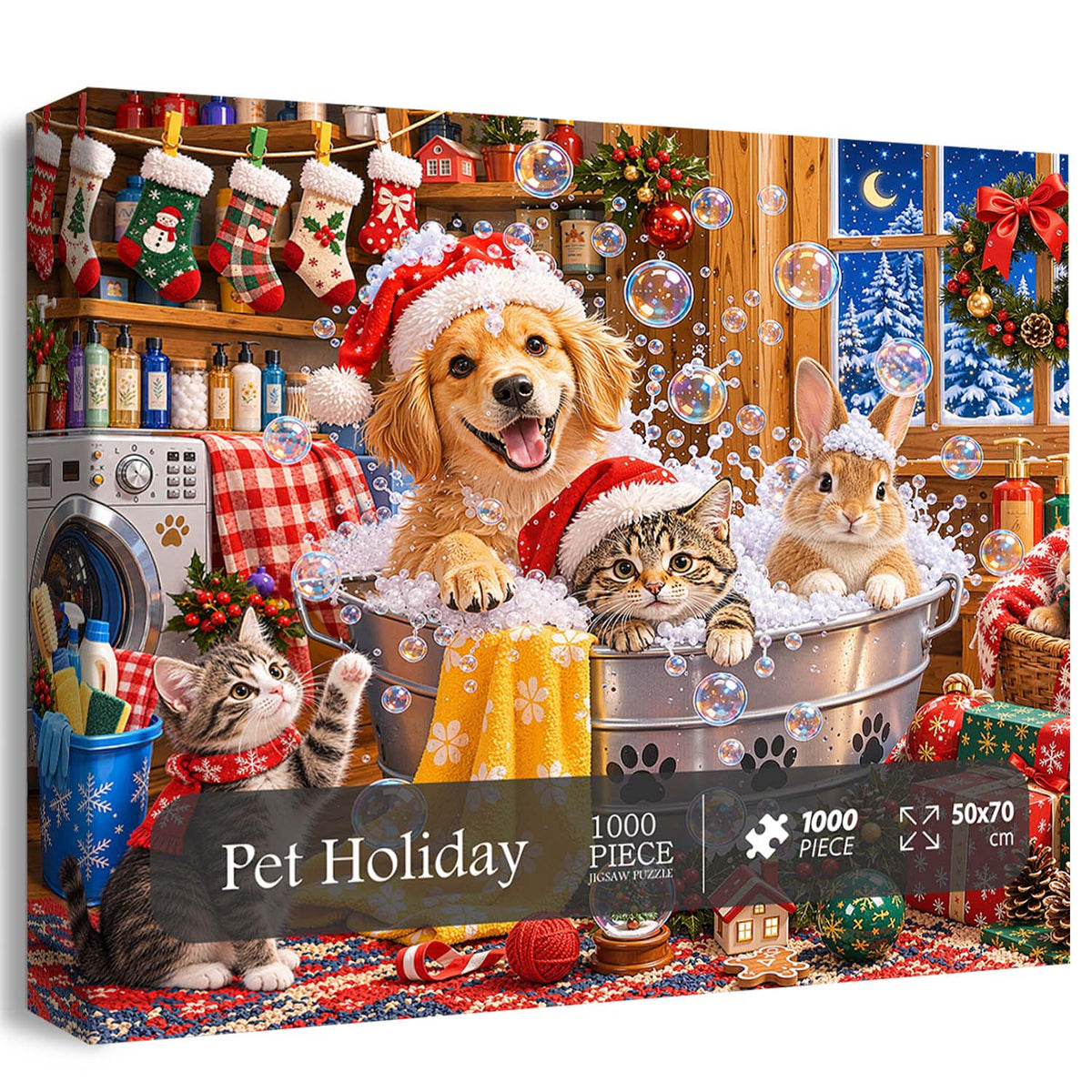 Pet Holiday Jigsaw Puzzle 1000 Piece