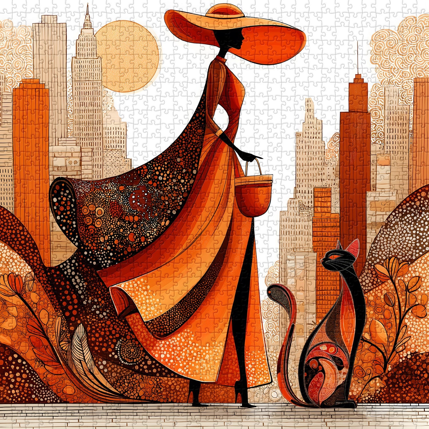 Orange Time Jigsaw Puzzle 1000 Pieces