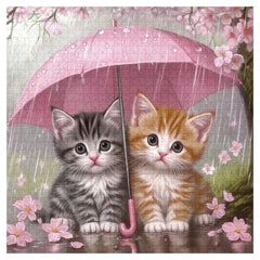 Rain Kittens Jigsaw Puzzle 1000 Pieces