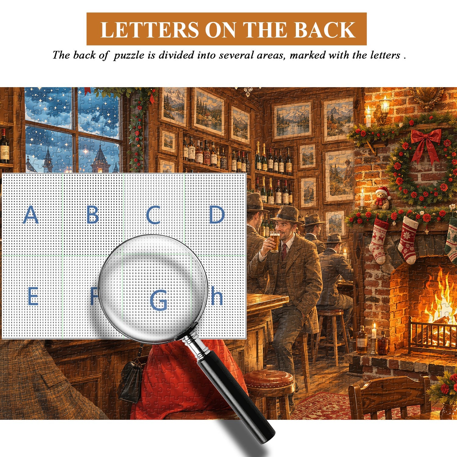 Vintage Christmas Tavern  Jigsaw  Puzzle 1000 Piece
