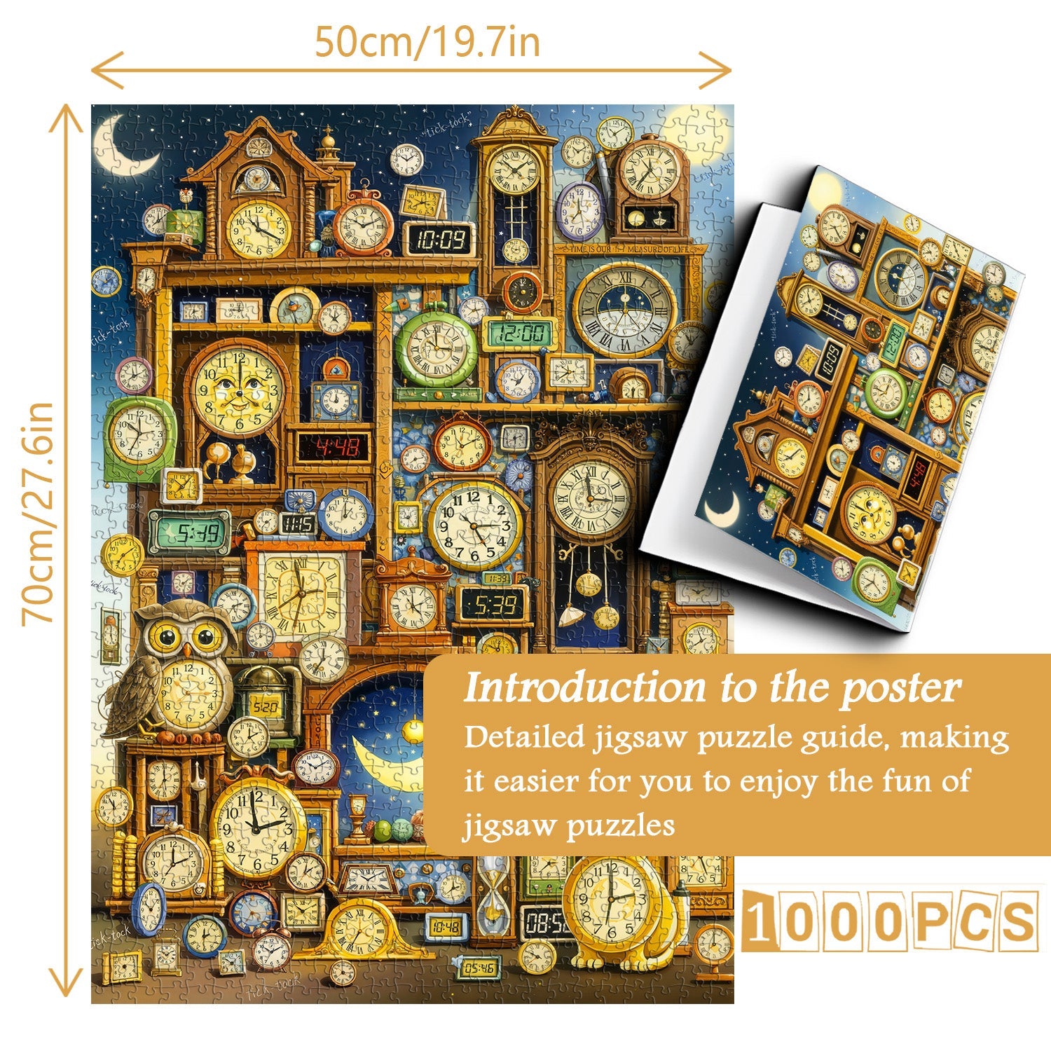 Clock Wonderland Jigsaw Puzzle 1000 Piece