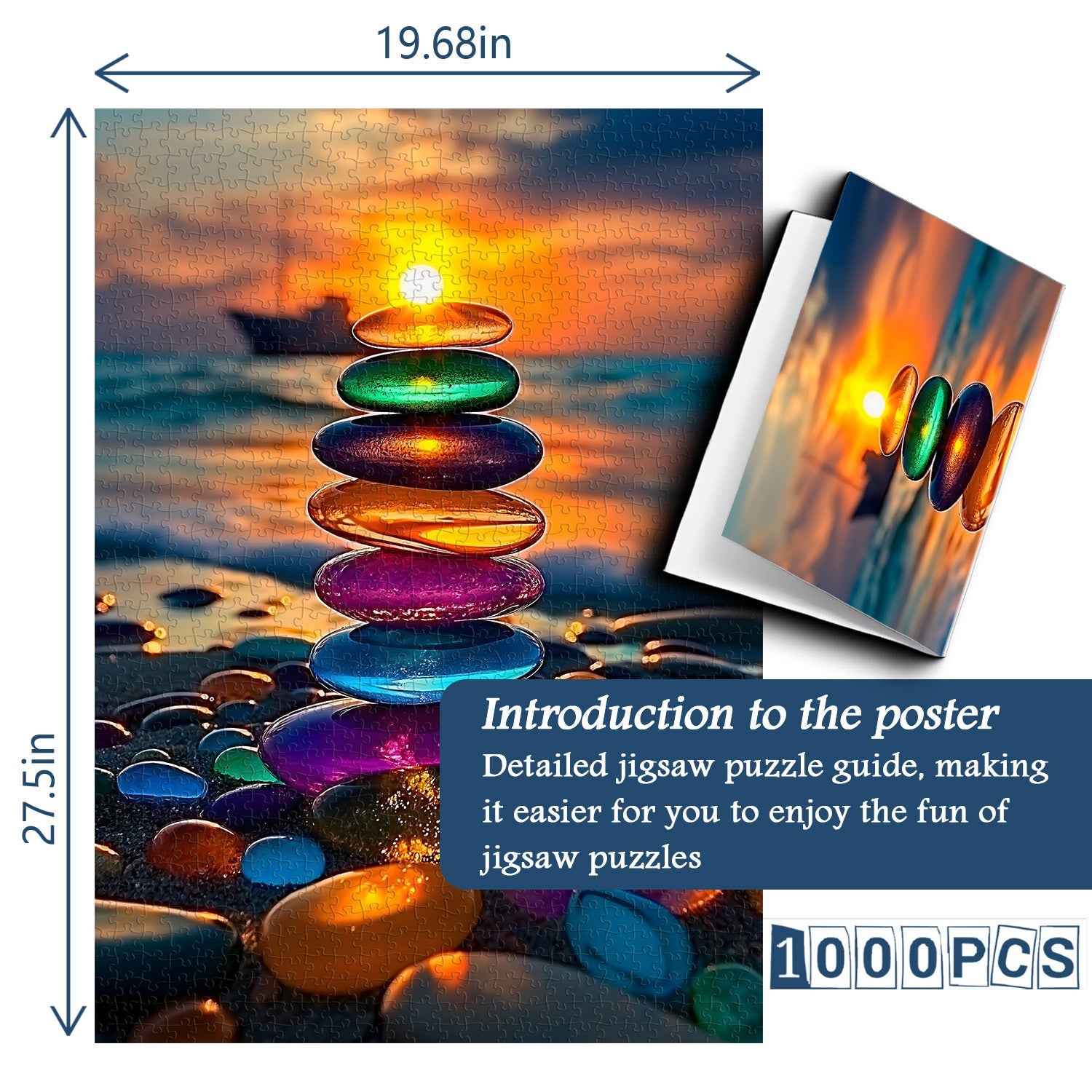 Sunset Stones Jigsaw Puzzle 1000 Pieces