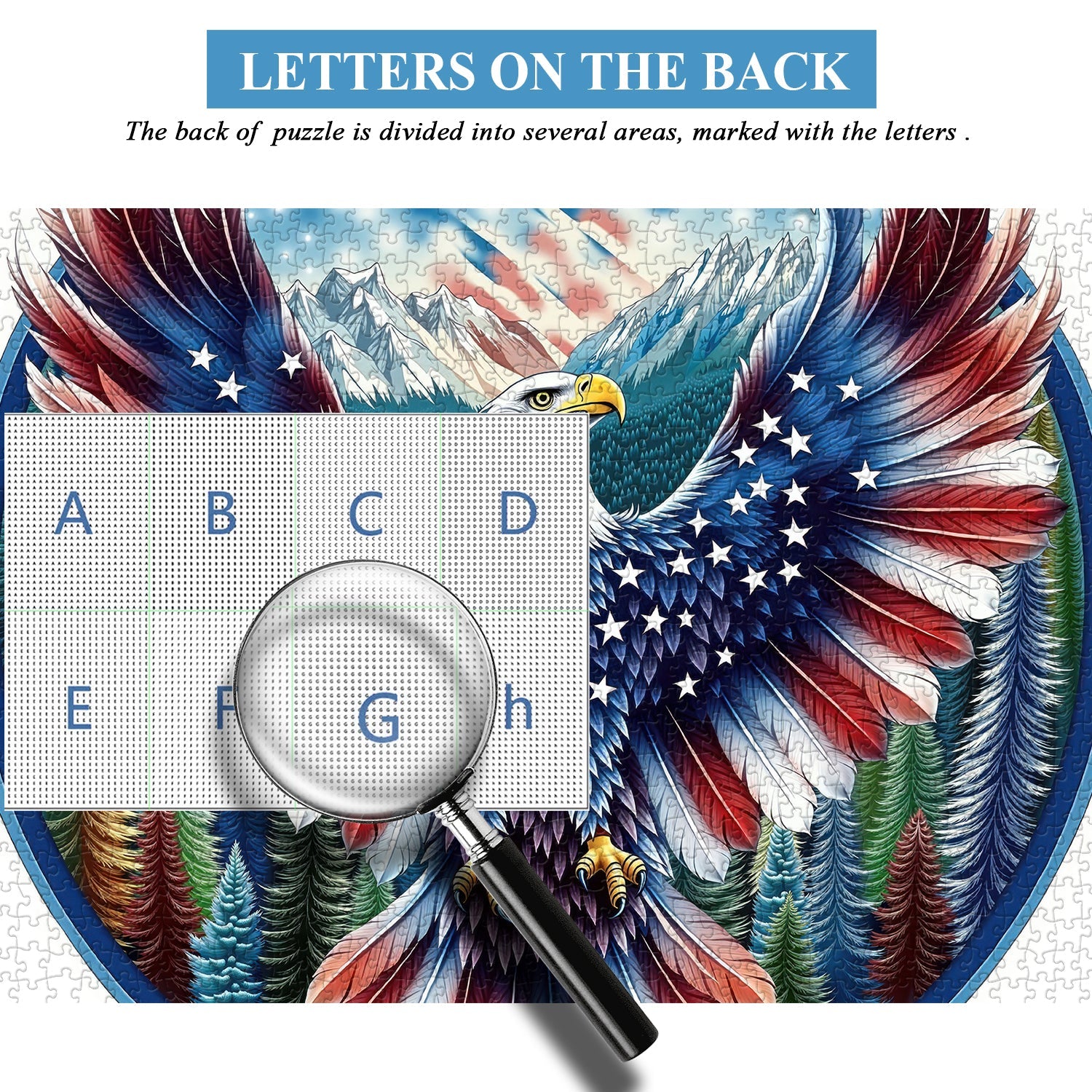 Glory of Freedom Eagle Jigsaw Puzzle 1000 Pieces