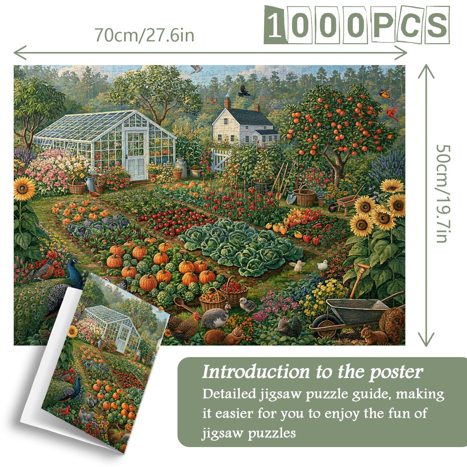 Fruitful Yard Jigsaw Puzzle 1000 Pieces