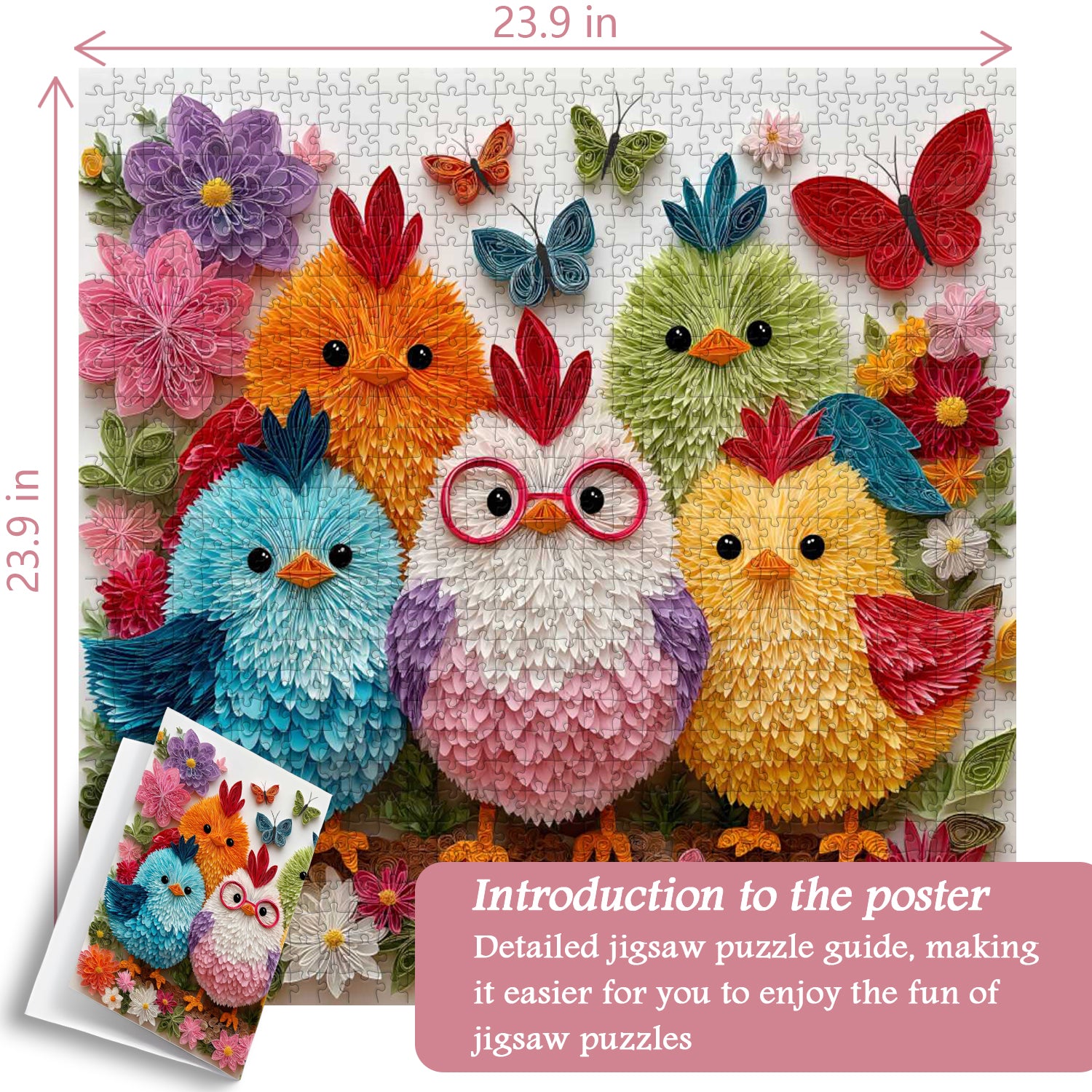 Blossom Chicks Jigsaw Puzzle 1000 Pieces
