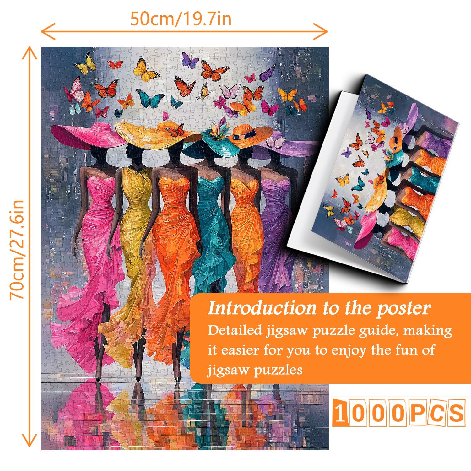 Butterfly And Muse Jigsaw Puzzle 1000 Pieces