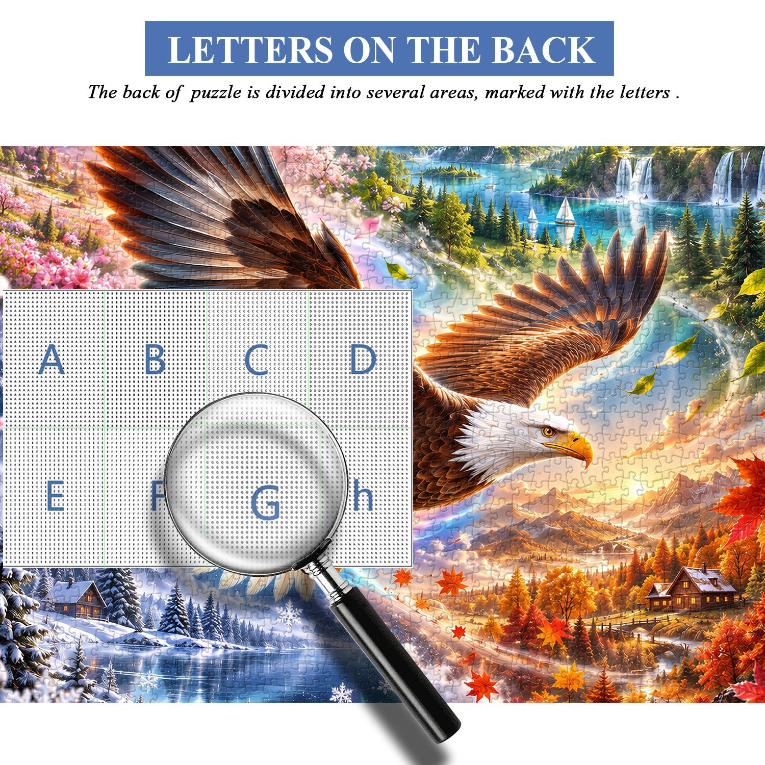Eagle’s Seasonal Voyage Jigsaw Puzzle 1000 Piece