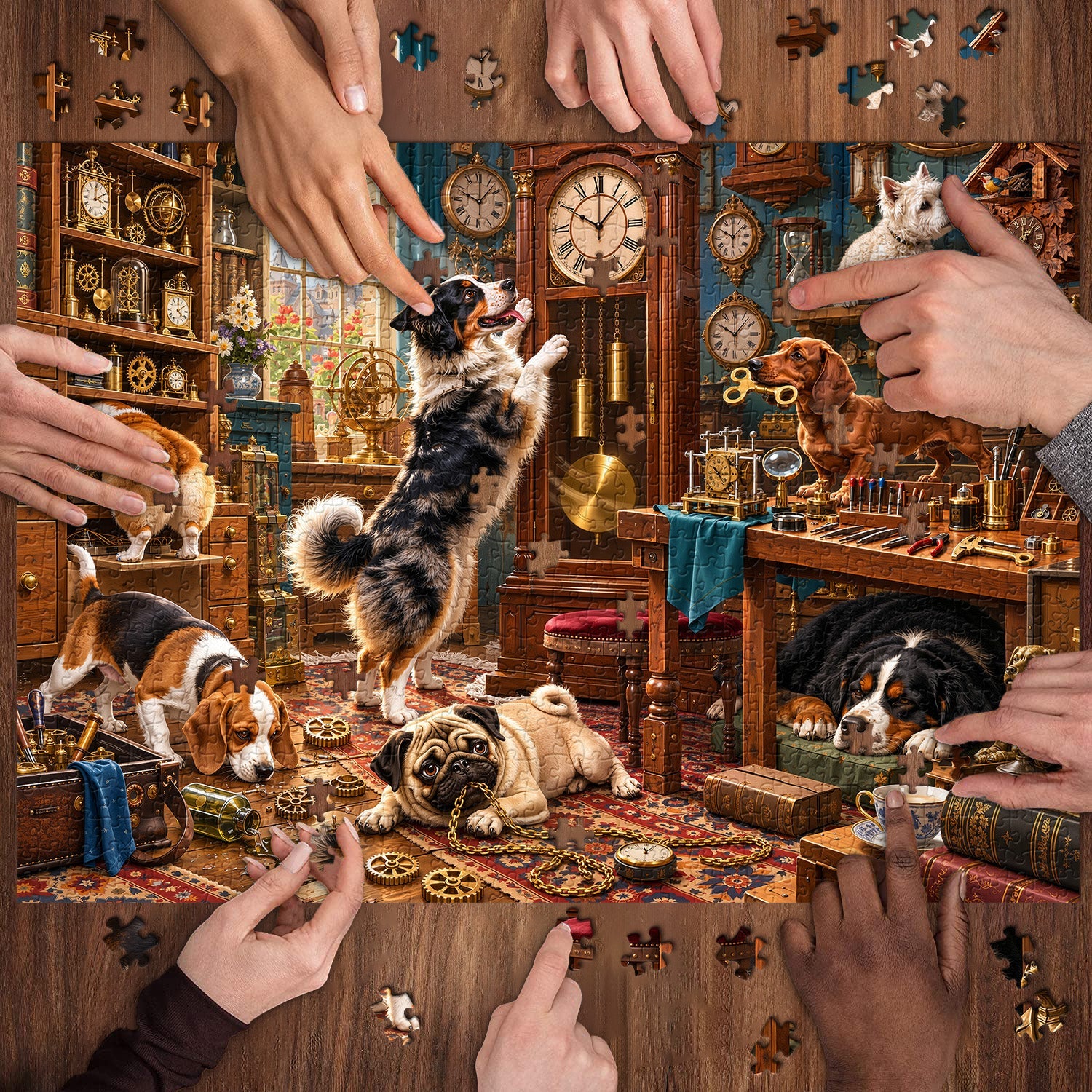 Dog Time Workshop Jigsaw Puzzle 1000 Pieces