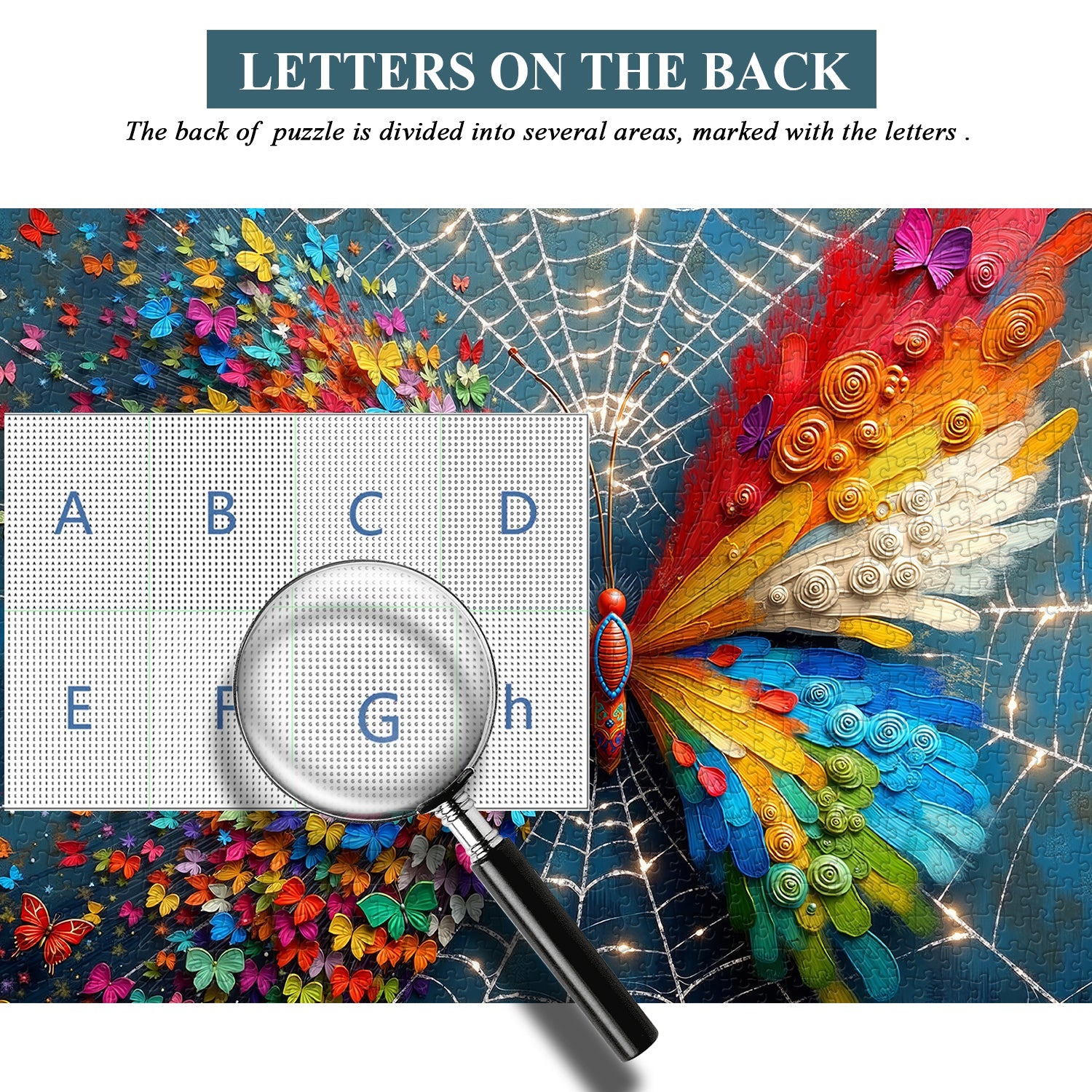 Web of Butterflies Jigsaw Puzzle 1000 Pieces