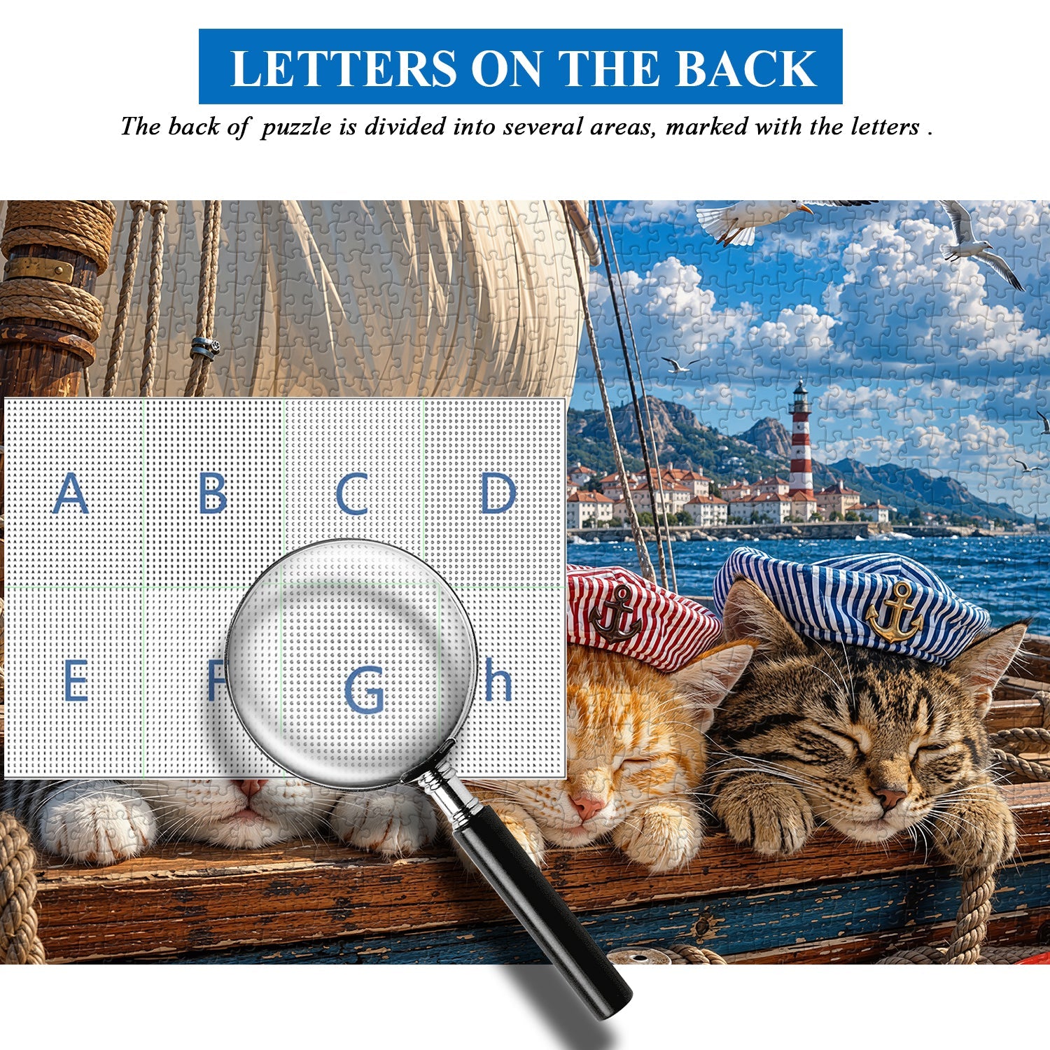 Nautical Cat Jigsaw Puzzle 1000 Piece