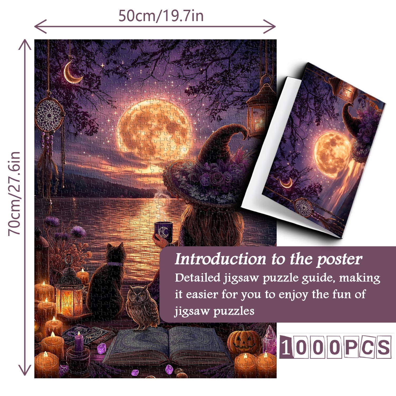 Moonlit Witch Jigsaw Puzzle 1000 Pieces