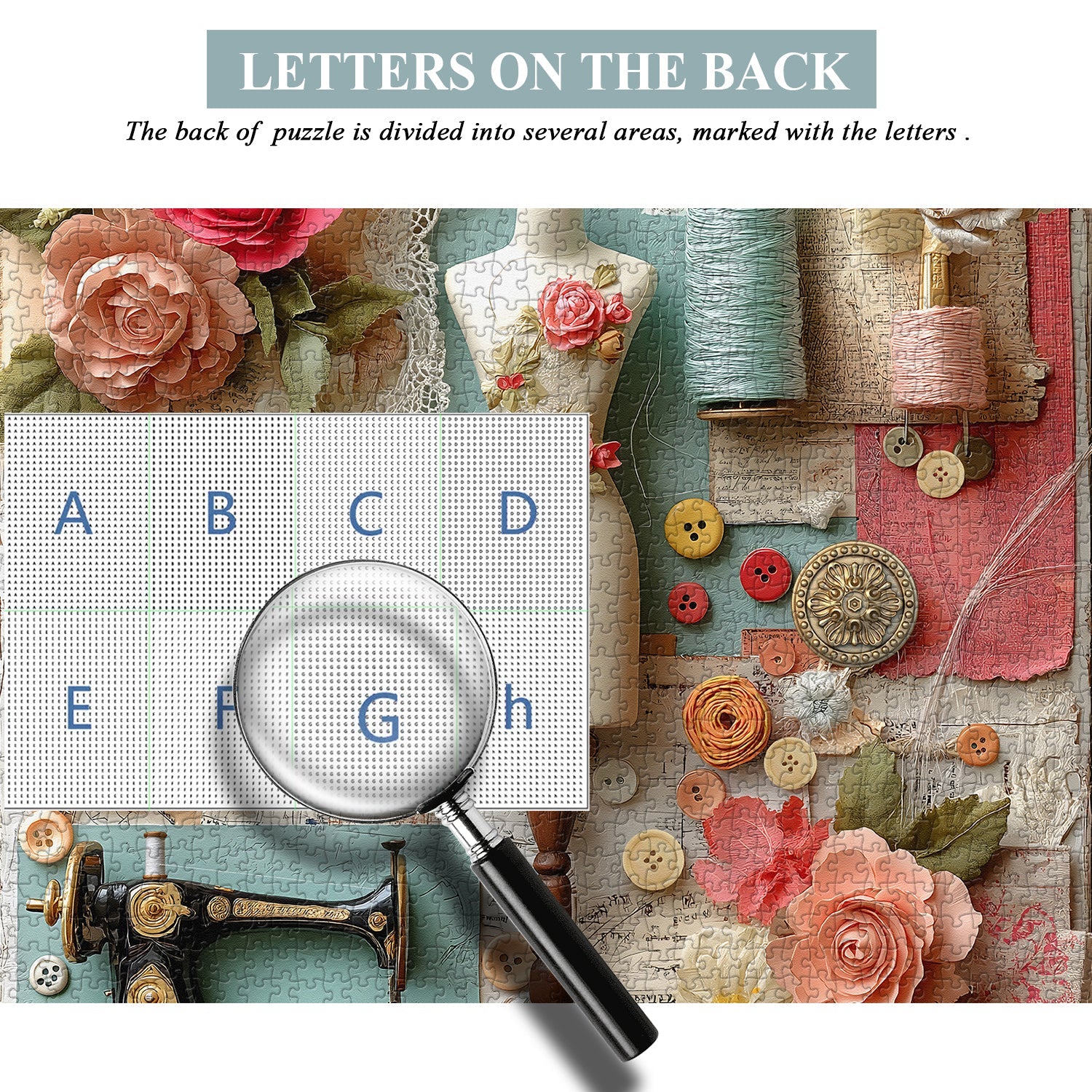 Floral Sewing Atelier Jigsaw Puzzle 1000 Pieces