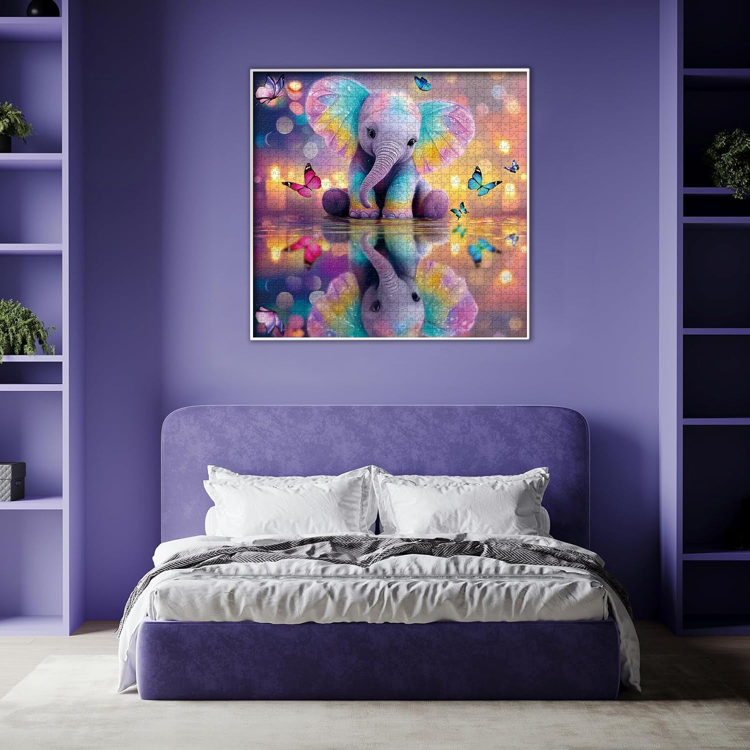 Rainbow Elephant Jigsaw Puzzle 1000 Piece