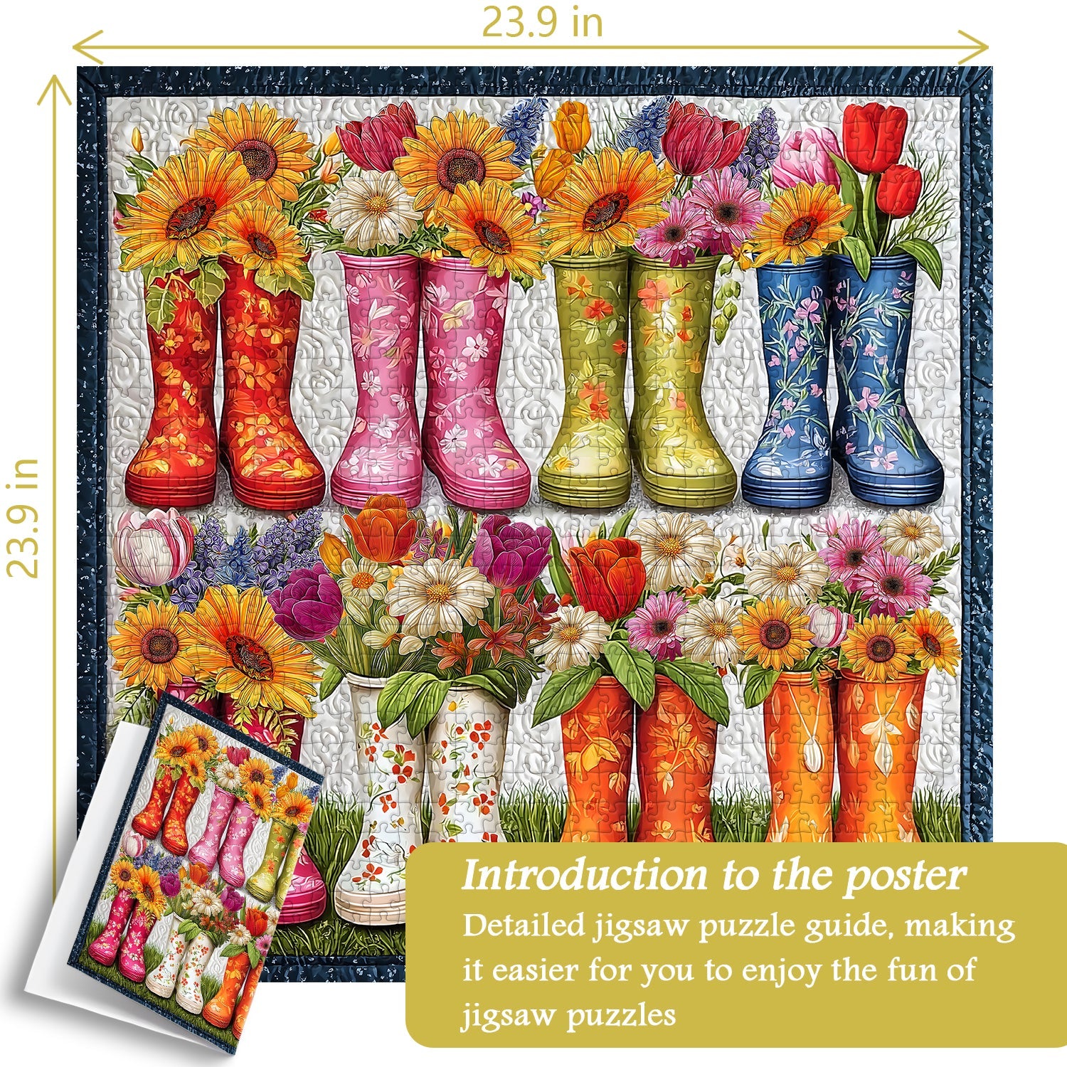 Flower Boots Jigsaw Puzzle 1000 Piece