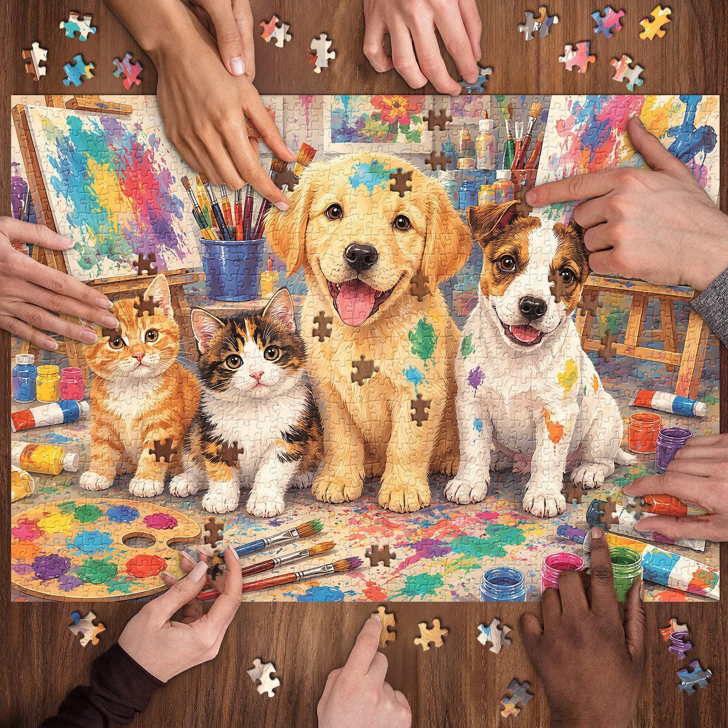 Pet Painters Jigsaw Puzzle 1000 Piece