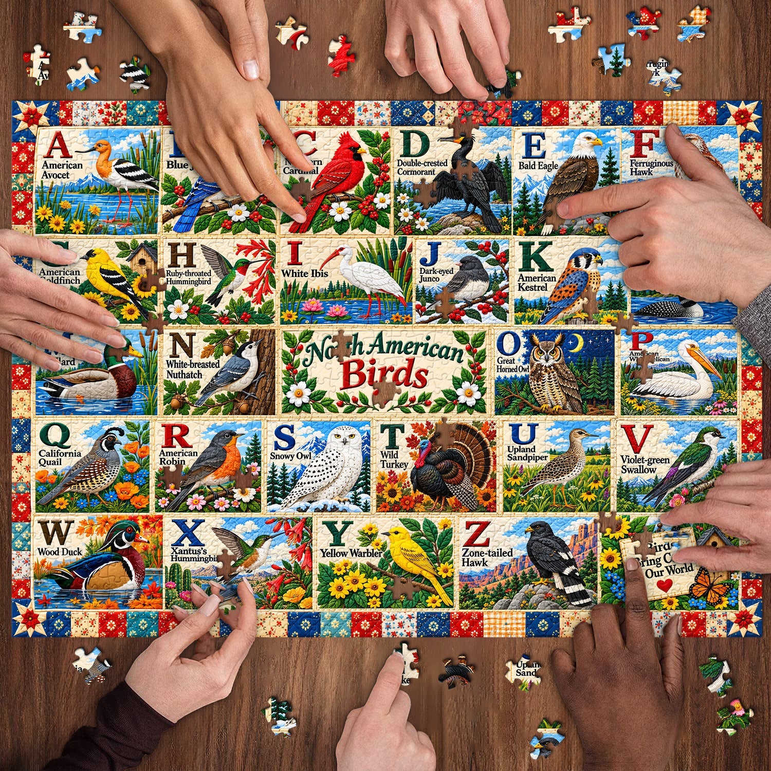 Birds d'Amérique du Nord - Puzzle de 1000 pièces