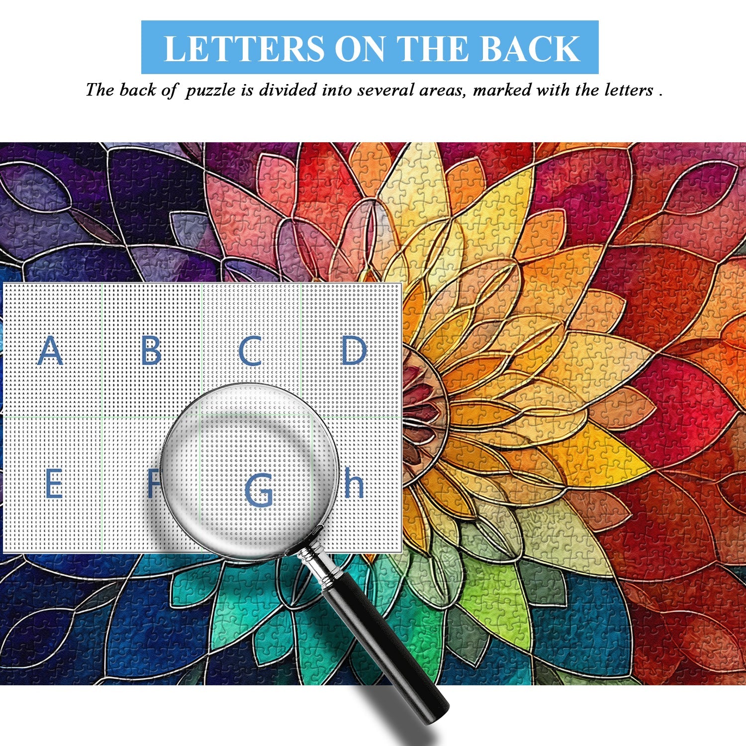 Mosaic Petals Jigsaw Puzzle 1000 Pieces