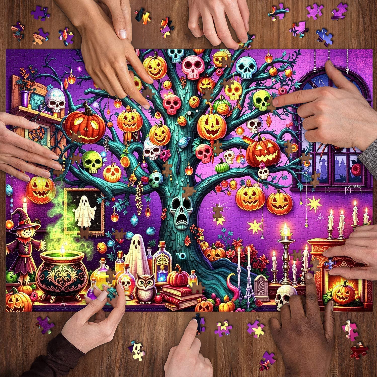 Halloween Spooky Treehouse Jigsaw Puzzle 1000 Pieces