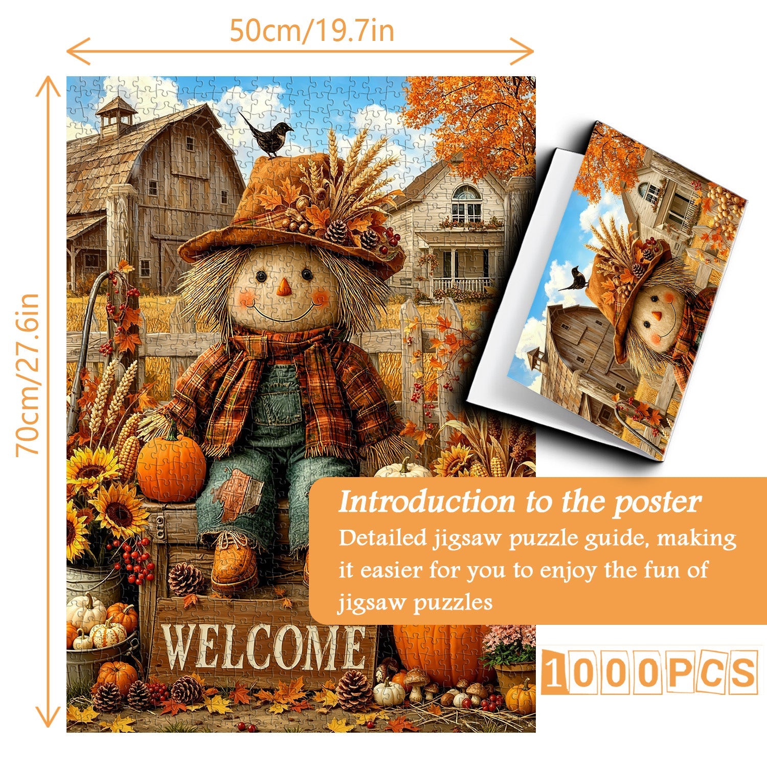 Scarecrow’s Harvest Jigsaw Puzzle 1000 Pieces