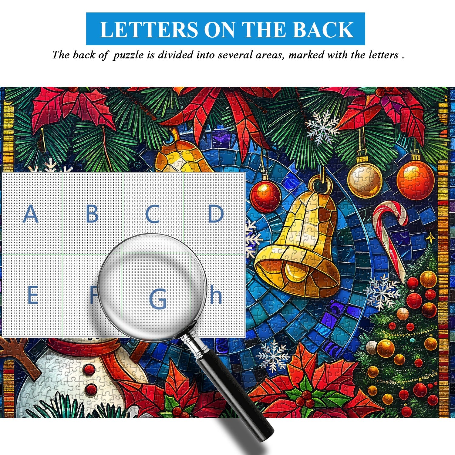 Mosaic Christmas Bells Jigsaw Puzzles 1000 Pieces