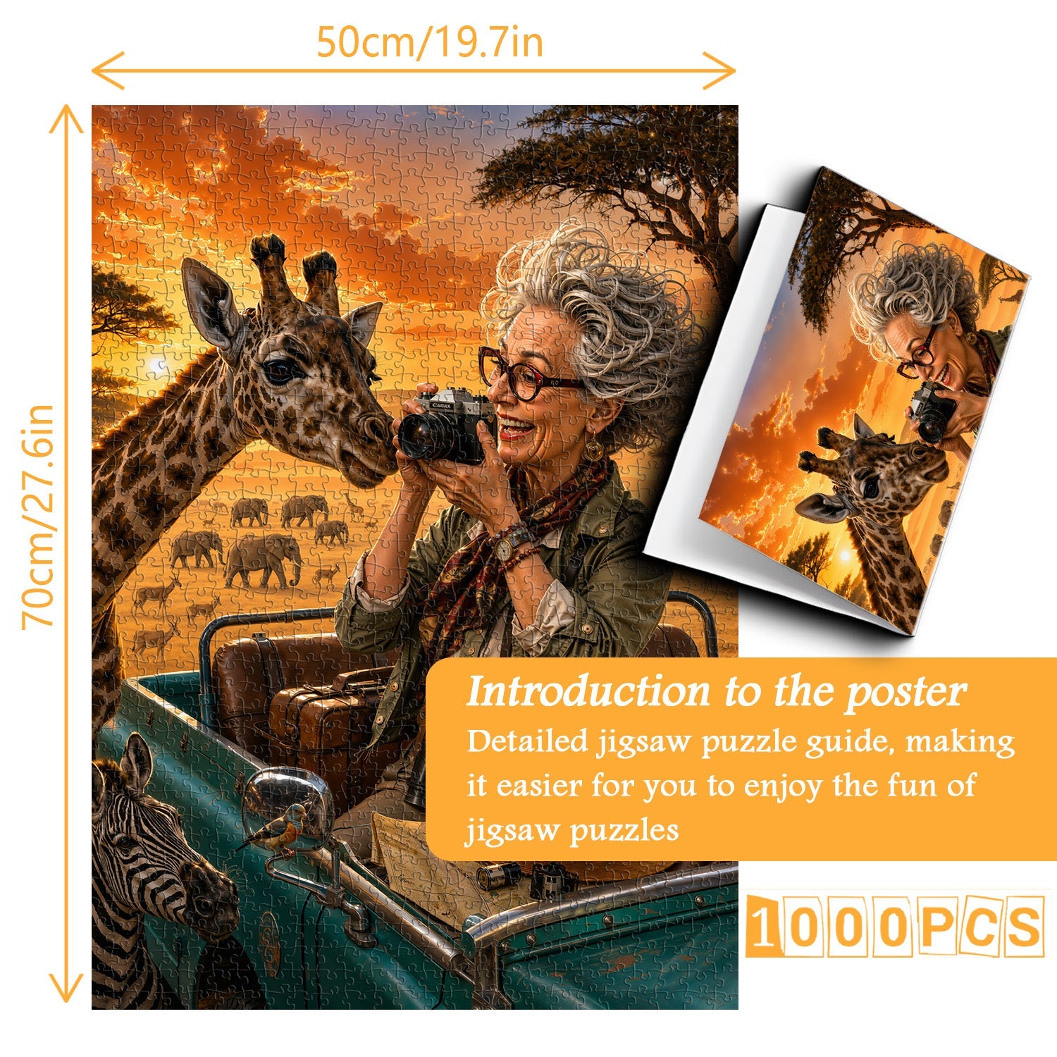 Grandma's African Trip Jigsaw Puzzle 1000 Pieces
