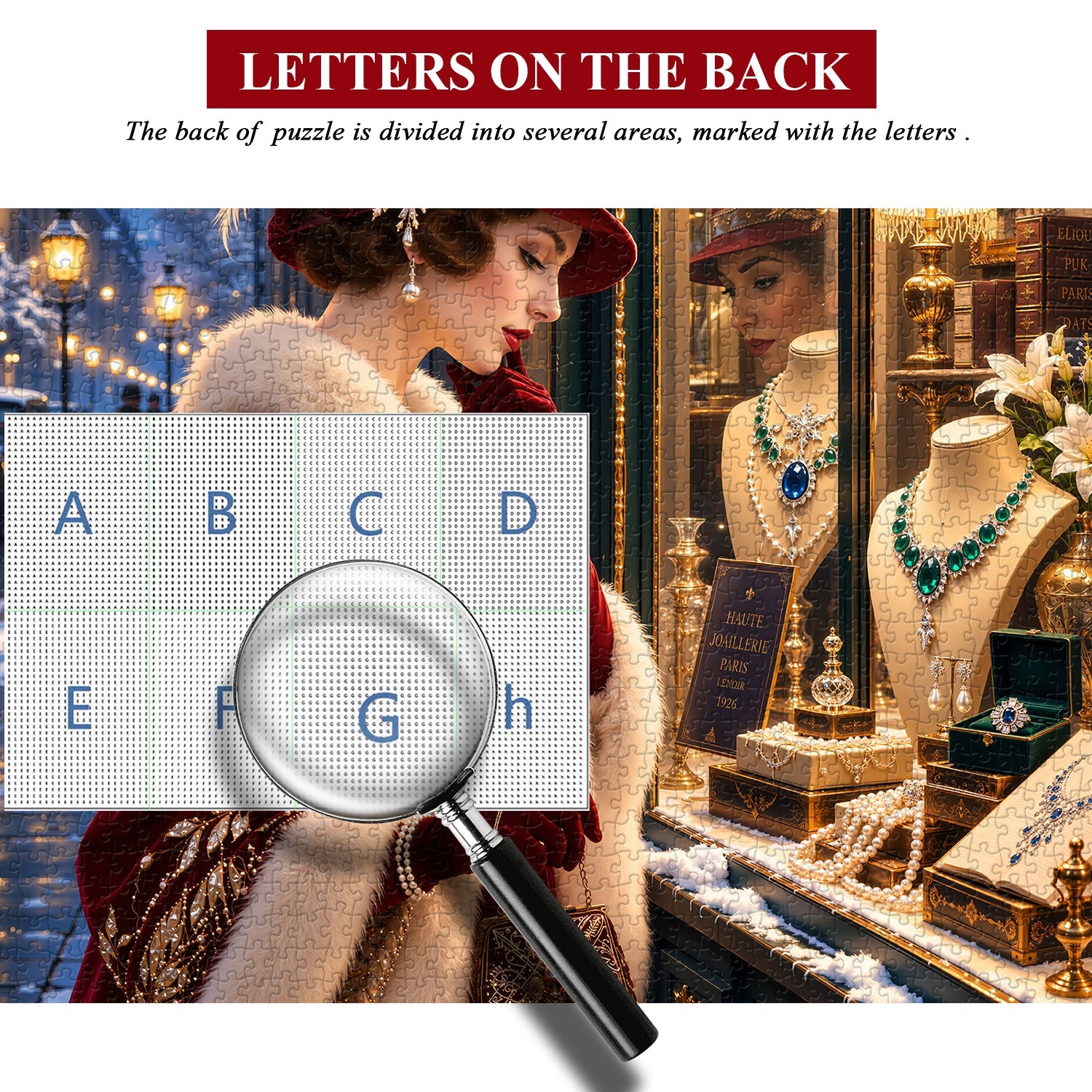 Snowy Night Jewelry Street Jigsaw Puzzle 1000 Pieces