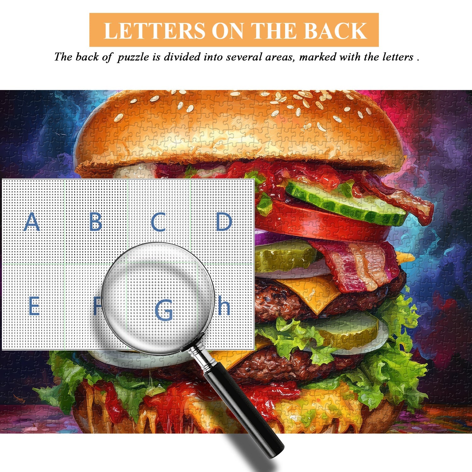 Delicious Hamburger Jigsaw Puzzle 1000 Pieces